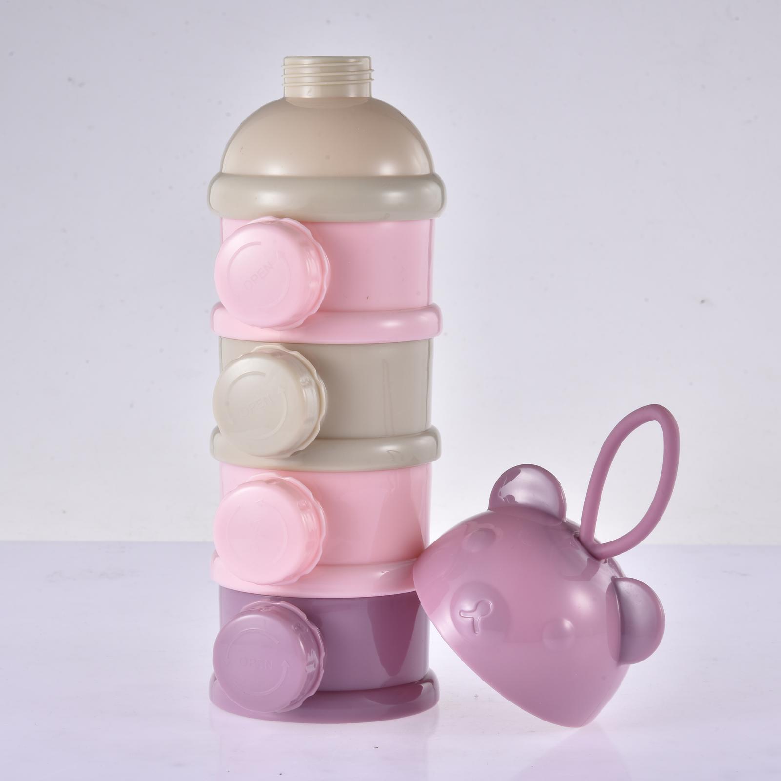 Baby Food Dispenser - 포뮬러 용기 4칸 휴대용 분유 보관함
