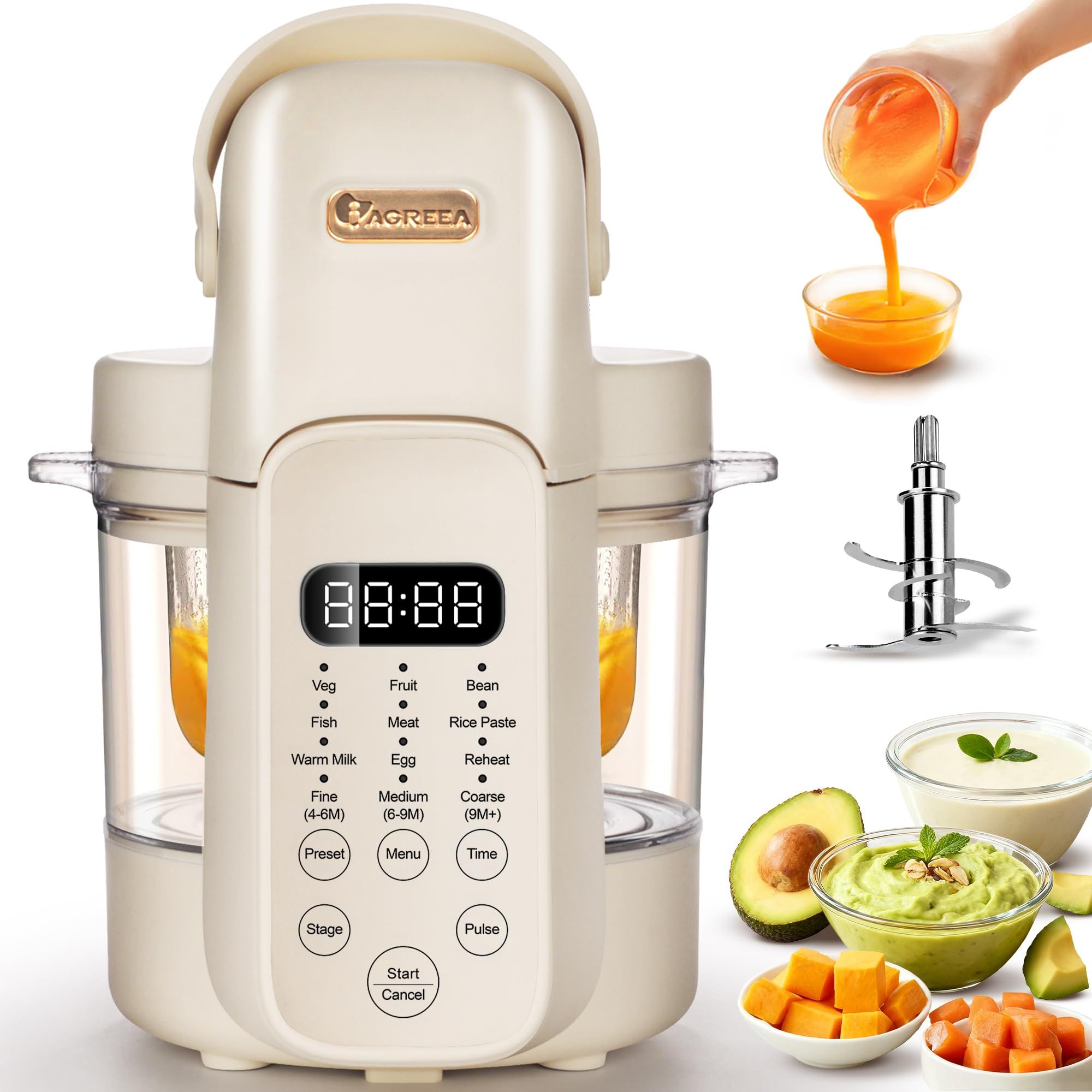 Baby Food Blender And Steamer - 9 in 1 베이비 푸드 메이커,