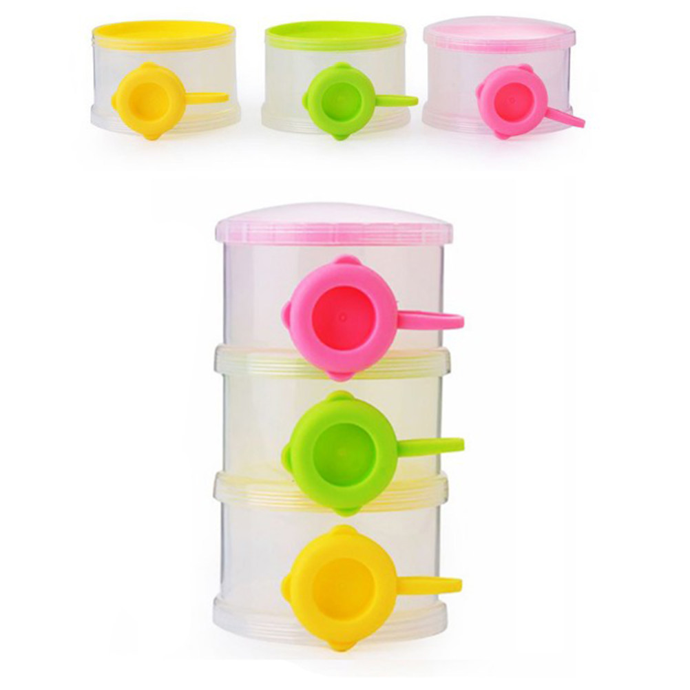 Baby Food Dispenser - 3단 휴대용 분유 디스펜서 아기 수유