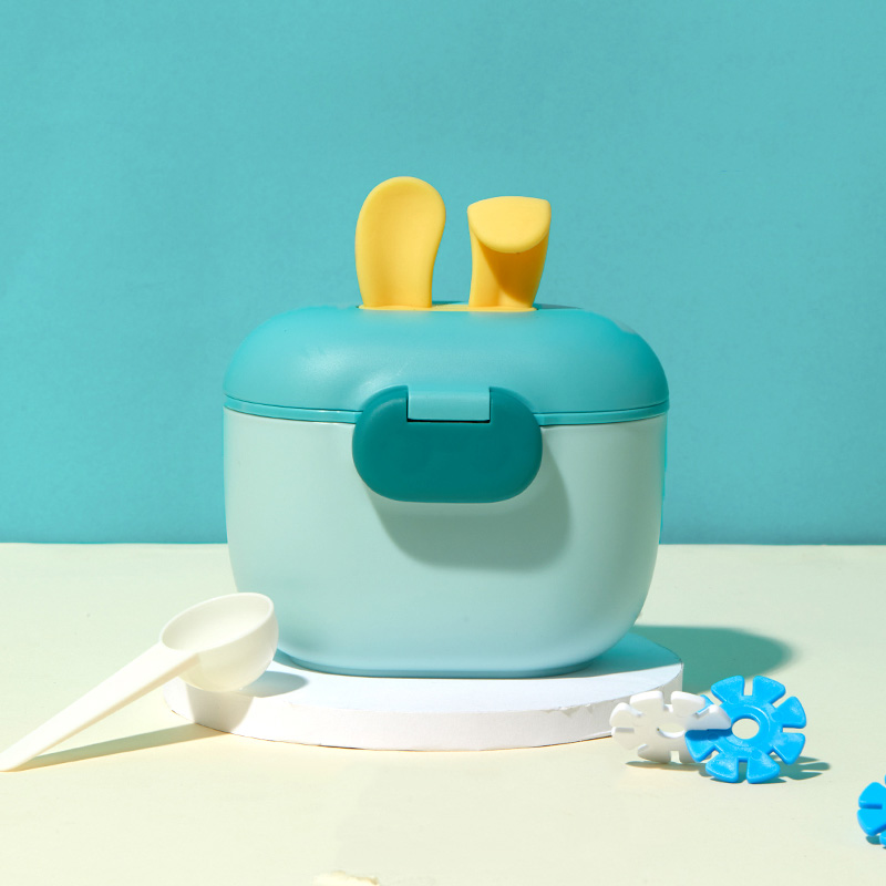 Baby Food Dispensing Spoon - 새로운 실리콘 토끼 귀 분유 디스펜서,
