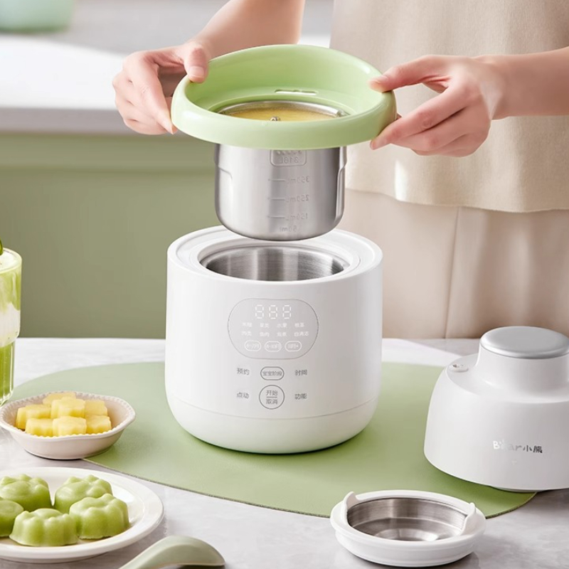 Baby Food Blender And Steamer - 곰 이유식 제조기 아기용 올스틸 이유식