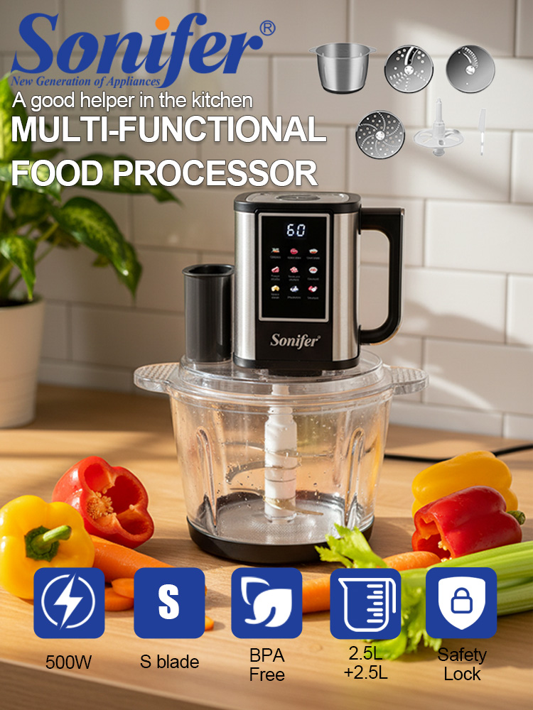 Baby Food Blender And Steamer - 10가지 기능을 갖춘 식품 가공기 Sonifer