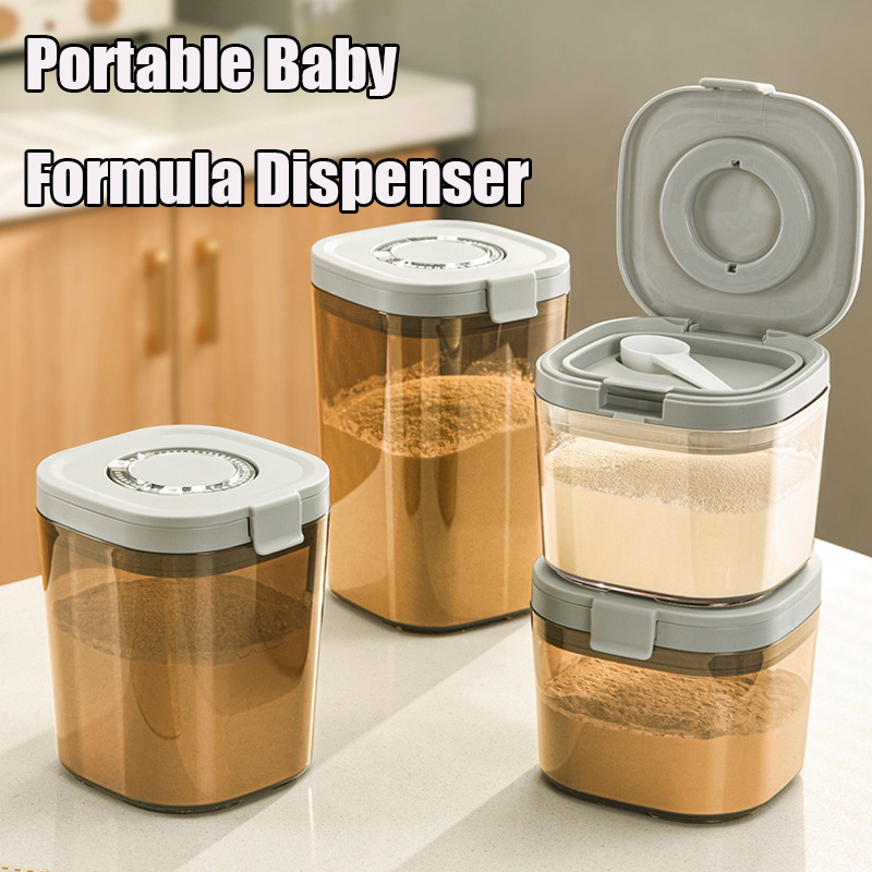Baby Food Dispenser - 스쿠프가있는 방습 이유식 보관 상자 800/1300/1800ml