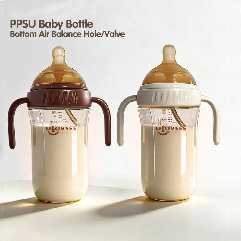Baby Food Dispensing Spoon - 새로운 280ml 열감지 PPSU 젖병 (하단