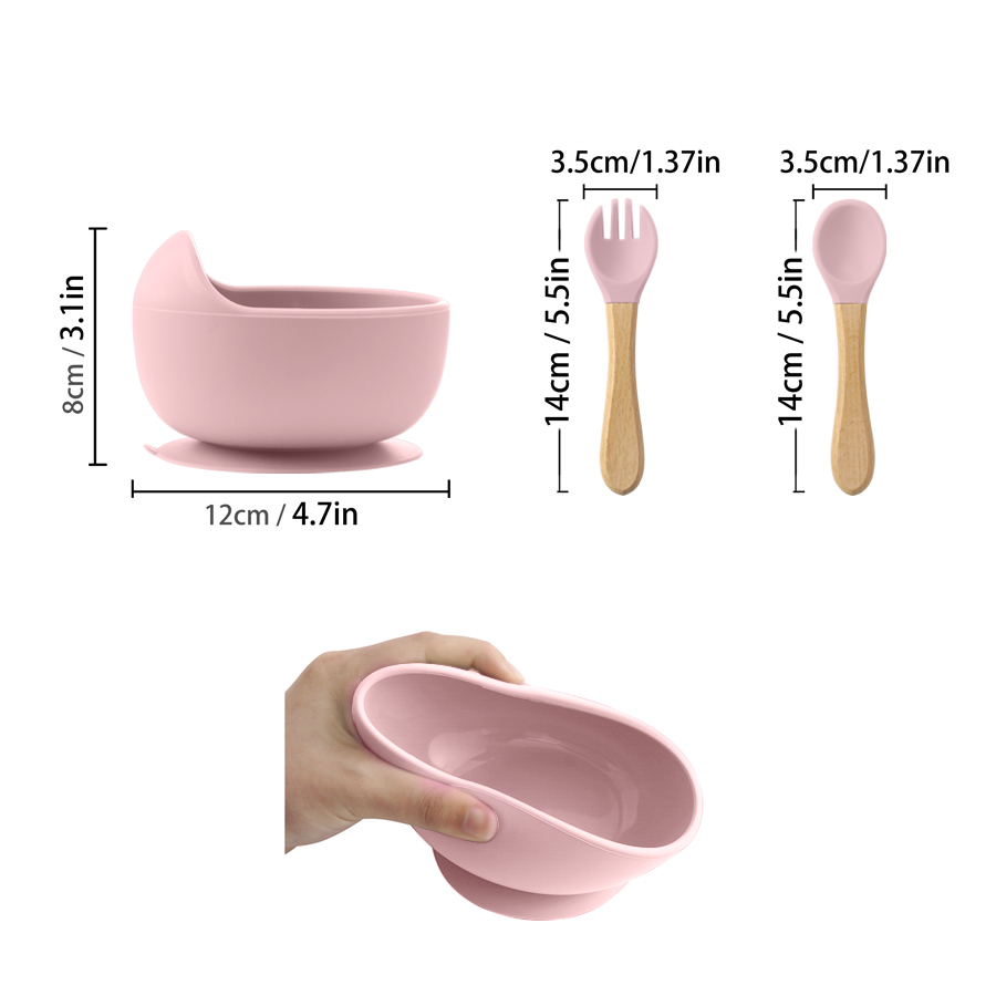 3Pcs 실리콘 아기 먹이 그릇 세트 아기 학습 요리  - Baby Food Dispensing Spoon 리뷰 및 가격