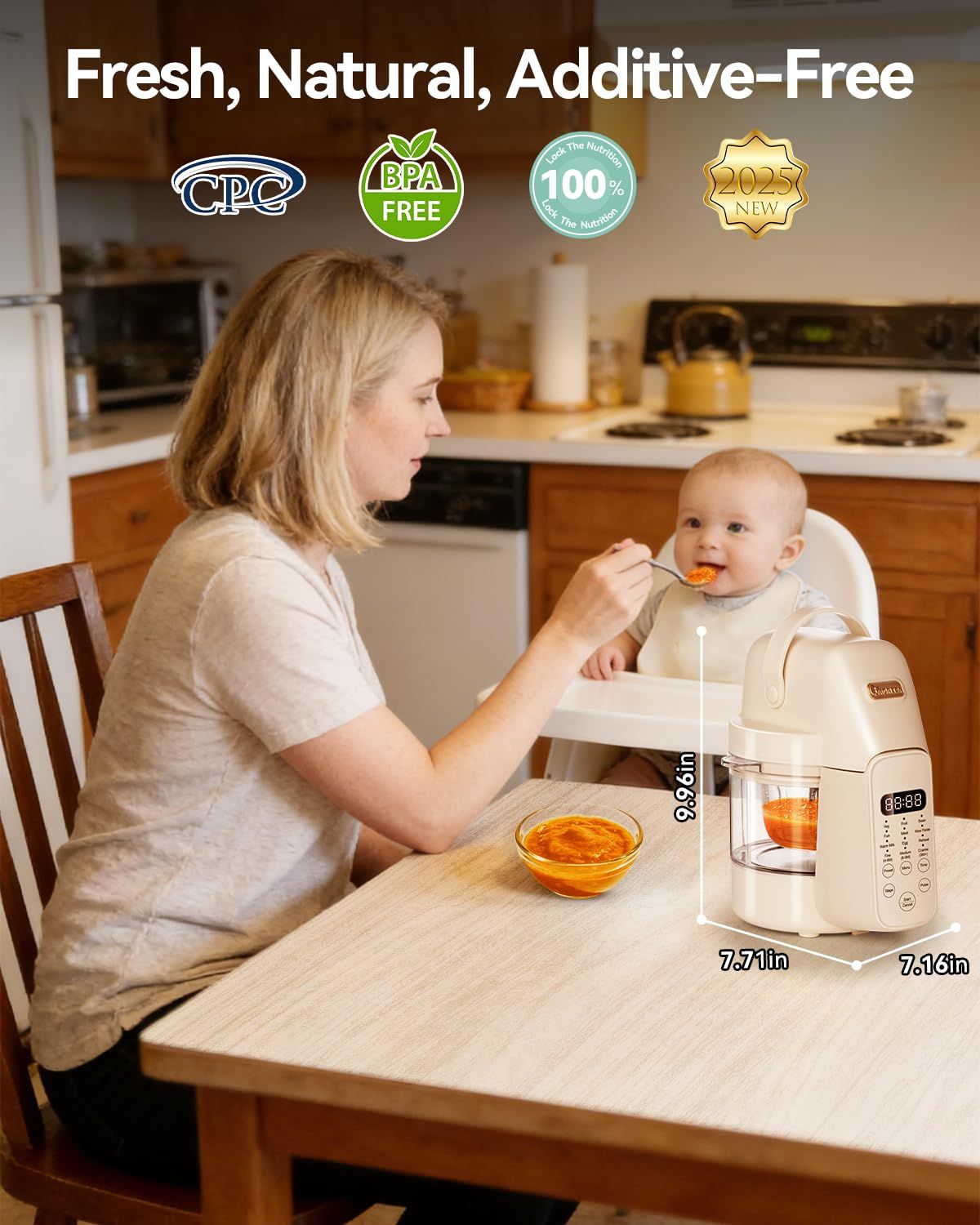 9 in 1 베이비 푸드 메이커, 자동 유리 베이비 푸 - Baby Food Blender And Steamer 리뷰 및 가격