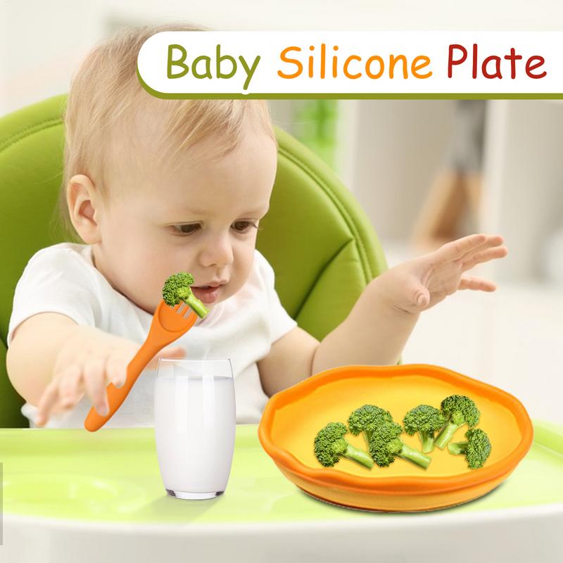 실리콘 아기 식기 세트, 흡착식 유아용 식판, 이유식기 - Baby Food Weaning 리뷰 및 가격