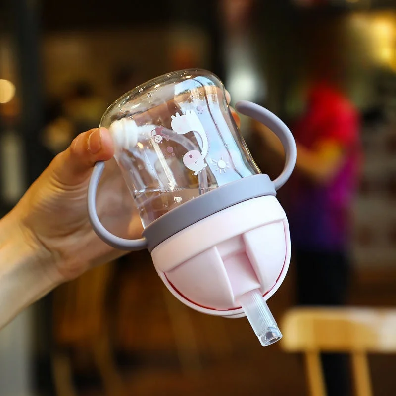 새로운 만화 패턴 야외용 어린이 빨대 물병 아기 수유컵 - Baby Food Dispensing Spoon 리뷰 및 가격