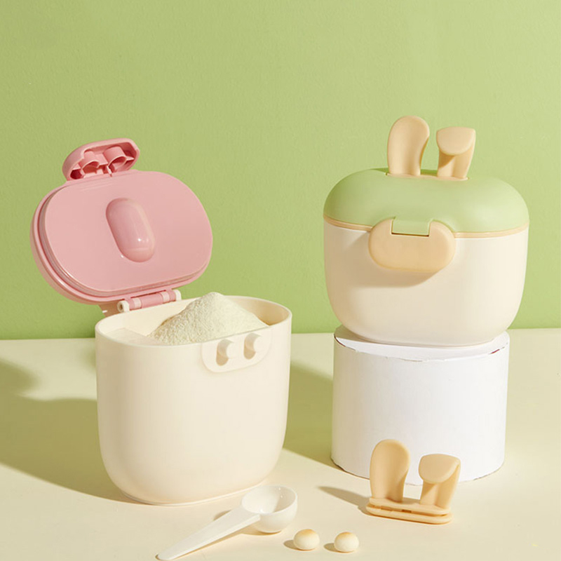 새로운 실리콘 토끼 귀 분유 디스펜서, 분유 용기, 매 - Baby Food Dispensing Spoon 리뷰 및 가격