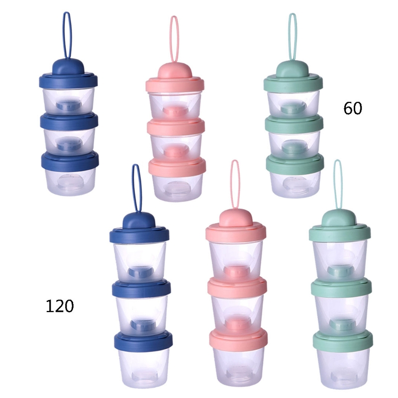 60ml/120ml 밀크 파우더 보관 상자 3 레이어  - Baby Food Dispenser 리뷰 및 가격