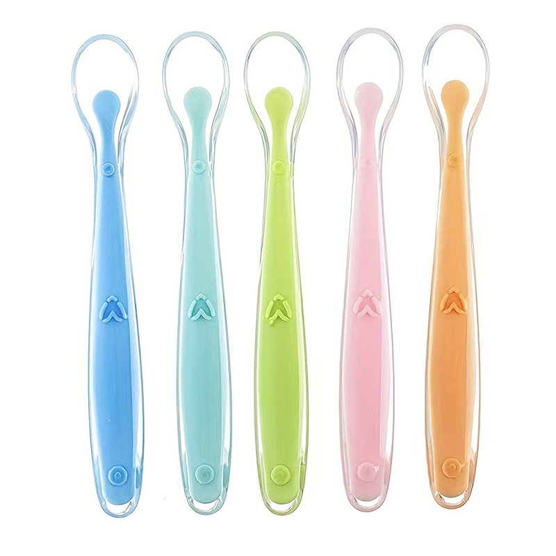 1/2pcs 소프트 팁 베이비 실리콘 스푼 안전한 아기 - Baby Food Dispensing Spoon 리뷰 및 가격