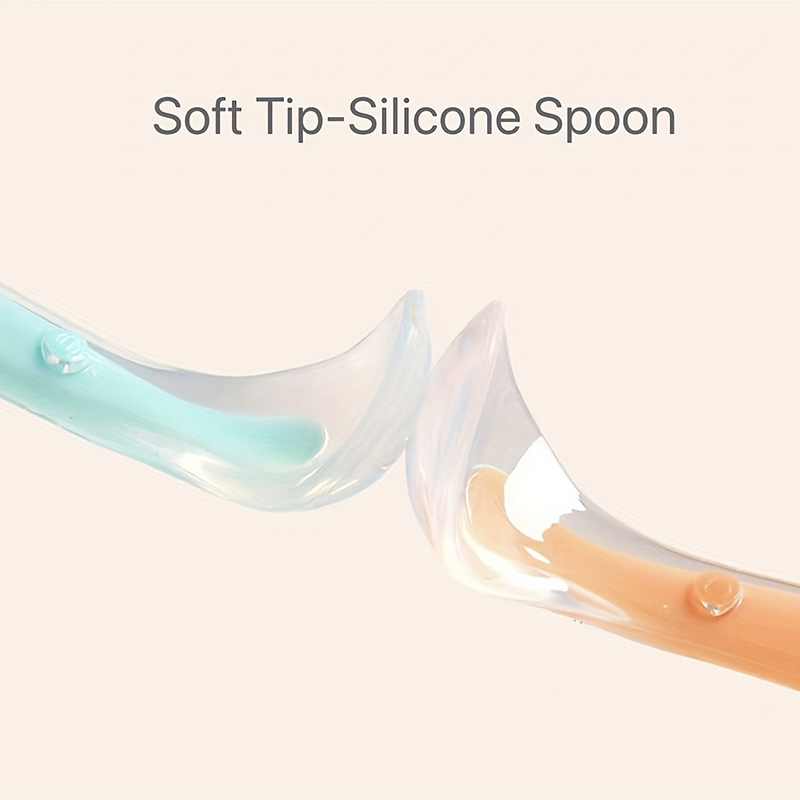 1/2pcs 소프트 팁 베이비 실리콘 스푼 안전한 아기 - Baby Food Dispensing Spoon 리뷰 및 가격