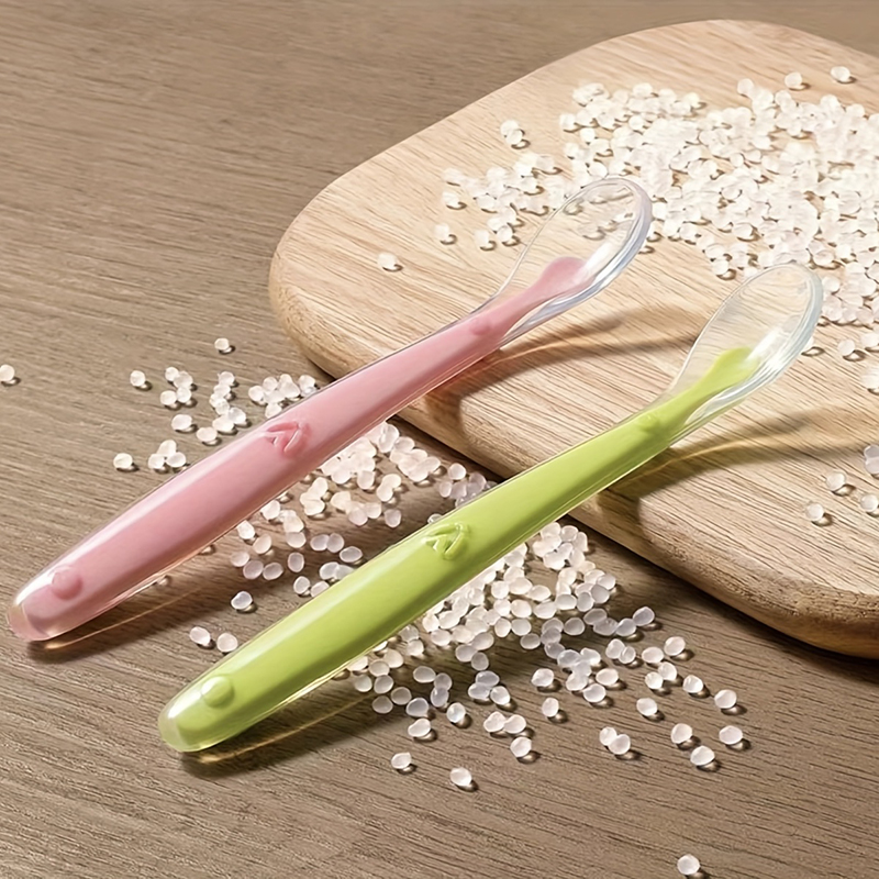 1/2pcs 소프트 팁 베이비 실리콘 스푼 안전한 아기 - Baby Food Dispensing Spoon 리뷰 및 가격